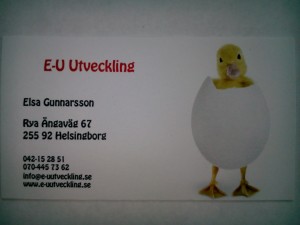 Mitt nya visitkort PrintonDirekt kycklin